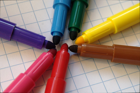 Coloured pens