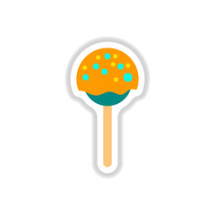 Label icon on design sticker collection bonbon candy