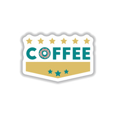 Label Frames and badges vector icon design collection coffee emblem