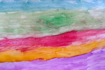 Abstract colourful watercolor background