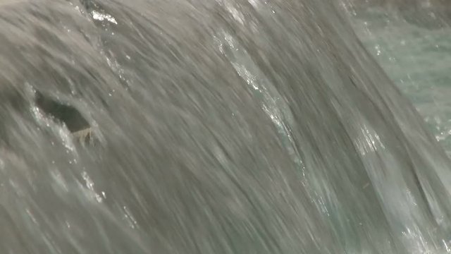 Close up of water in the fountain near Lenin Square in Yalta, Ukraine 