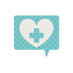 Medical heart healthcare icon vector illustration graphic design