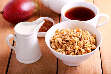 Muesli with fruit and nuts