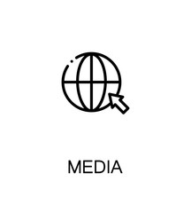Fototapeta premium Mass media icon.