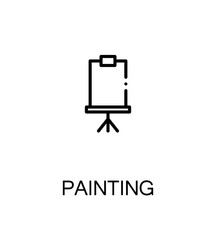 Painting flat icon.