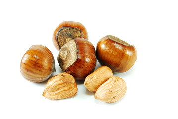nuts isolated on white