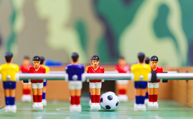 foosball table soccer . football players sport teame