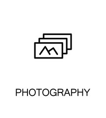 Photography flat icon.