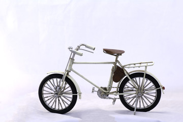 Fototapeta na wymiar Bicycle models on a white background