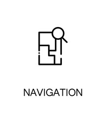 Navigation flat icon.