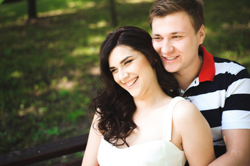 Obraz premium Young couple at the park