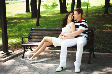 Young couple at the park