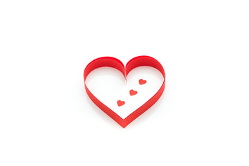 valentine's paper hearts