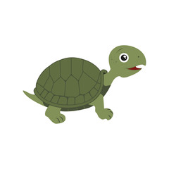 Naklejka premium Cute cartoon turtle