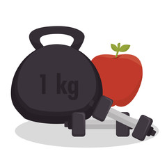 weight lifting equipment icon vector illustration design