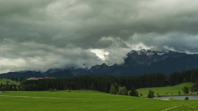 Attlesee und Alpen im Allg&auml;u
