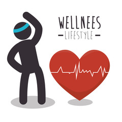 healthy heart cardio icon vector illustration design