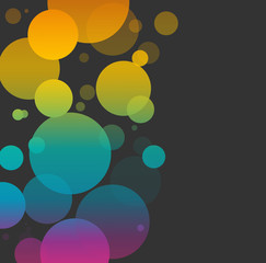 
vector background with colored circles