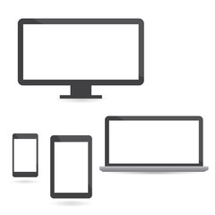 Set of electronic gadgets.