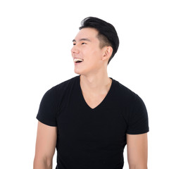 smiling Asian young man