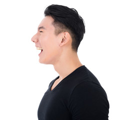 smiling Asian young man