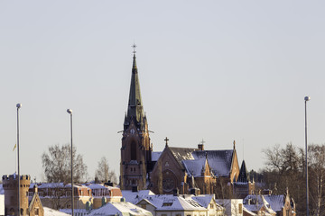 Fototapeta premium City Church in Umea, Sweden