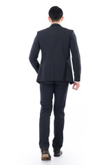 Asian businessman walk
