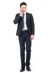 businessman talk on phone