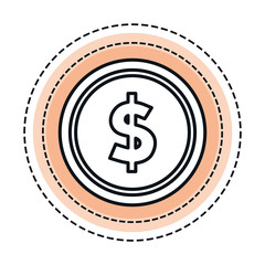 coin money isolated icon vector illustration design