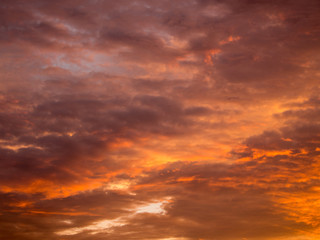 Golden Yellow Mixed with Gray Clouds