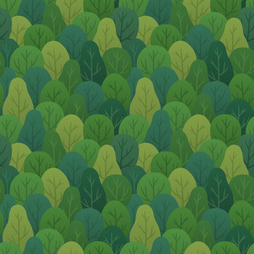 Seamless forest pattern