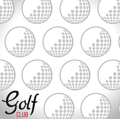golf club ball icon vector illustration design
