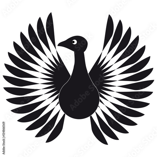 "Bird on white background" Stock image and royalty-free vector files on Fotolia.com - Pic 134866569