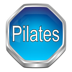 Pilates button - 3D illustration
