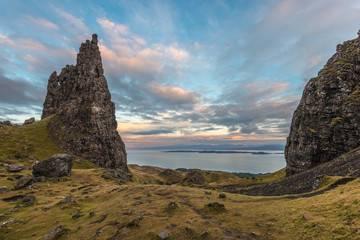 Scottish highlands sea landscape