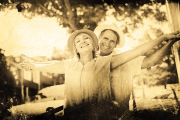 Composite image of grey background