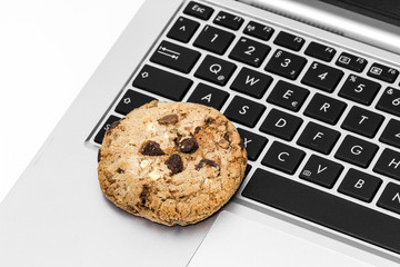 Cookies auf Computertastatur