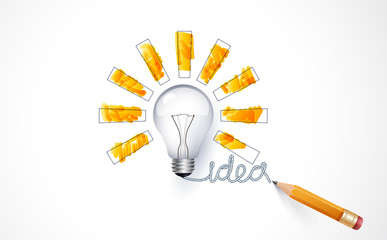 Idea. Design of progress bar, loading creativity