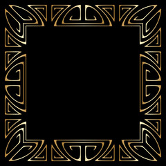 Vector art deco frame.