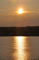 Naklejka premium Sunset