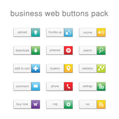 business web buttons and icons pack 3