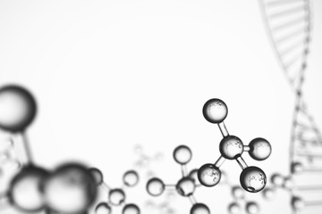 Abstract background . DNA molecule with X chromosomes