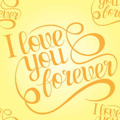 Valentines day seamless pattern with lettering. Perfect for gift box, birthday, save the date invitation, design, diary