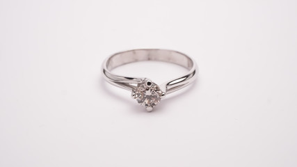 Diamond Engagement Ring Macro Lens Shot