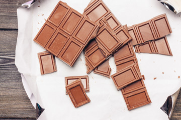 broken chocolate milk tiles