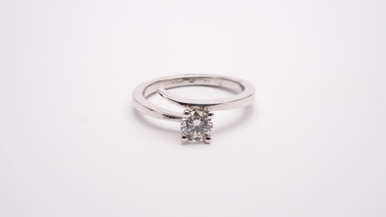 Diamond Engagement Ring Macro Lens Shot