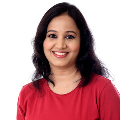 Portrait of cheerful Indian young woman