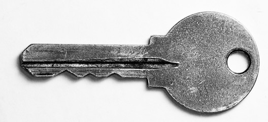 old metal key, high resolution photo
