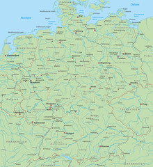 Deutschland Karte (hoher Detailgrad) - Version 3 