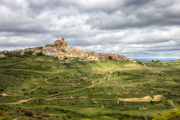 Fototapeta premium Medieval village Ujue in Navarre, Spain